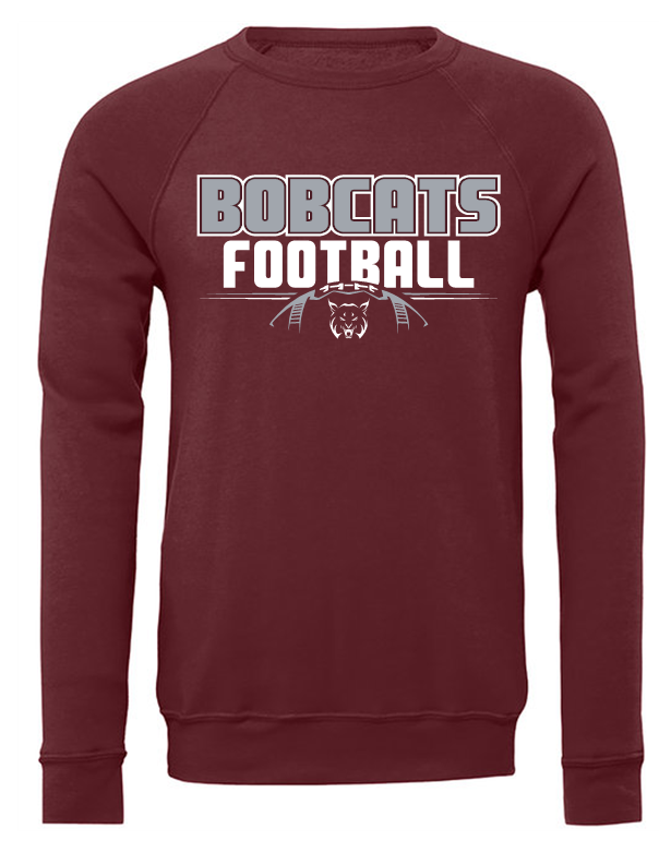 BEAVER FOOTBALL VINTAGE MAROON CREWNECK SWEATSHIRT