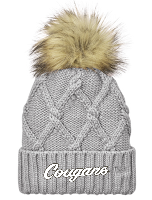 COUGARS FAUX FUR TOSSEL CAP