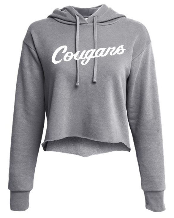 BLACKHAWK COUGARS CROPPED HOODIE