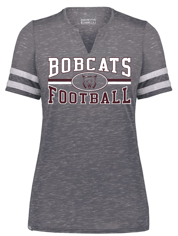 BEAVER FOOTBALL LADIES MONTEREY GRAY SLEEVE TSHIRT