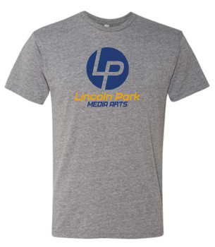 LINCOLN PARK MEDIA ARTS GRAY SHORT SLEEVE TSHIRT