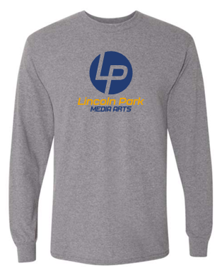 LINCOLN PARK MEDIA ARTS GRAY LONG SLEEVE TSHIRT