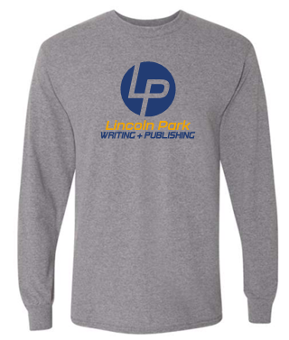 LINCOLN PARK WRITING & PUBLISHING GRAY LONG SLEEVE TSHIRT