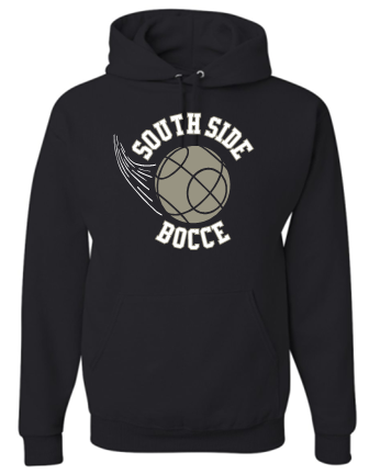 SOUTH SIDE BOCCE BLACK COTTON HOODIE
