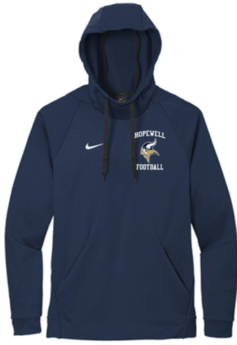 HOPEWELL FOOTBALL NIKE THERMA-FIT NAVY HOODIE