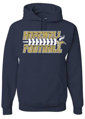 HOPEWELL FOOTBALL NAVY "DRIFIT" HOODIE