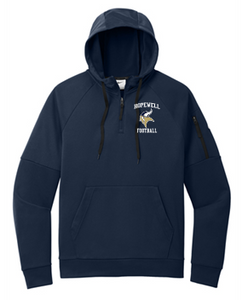 HOPEWELL FOOTBALL NIKE THERMA FIT NAVY QUARTER ZIP HOODIE ThreadZ Ink