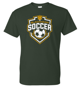 BLACKHAWK SOCCER GREEN TSHIRT