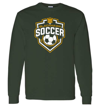 BLACKHAWK SOCCER GREEN LONG SLEEVE TSHIRT