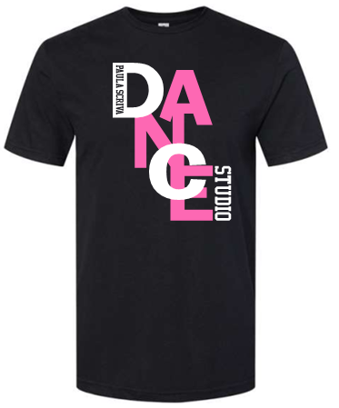PSDS STACKED BLACK SHORT SLEEVE TSHIRT