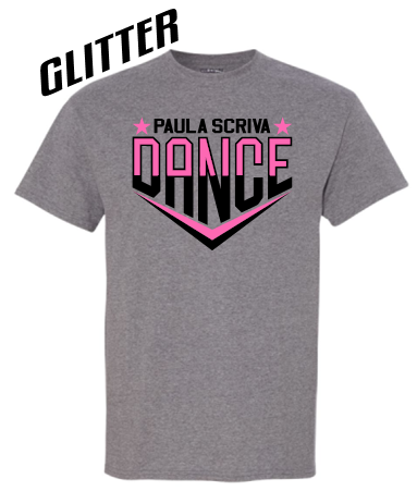 PSDS DANCE "GLITTER" GRAY SHORT SLEEVE TSHIRT