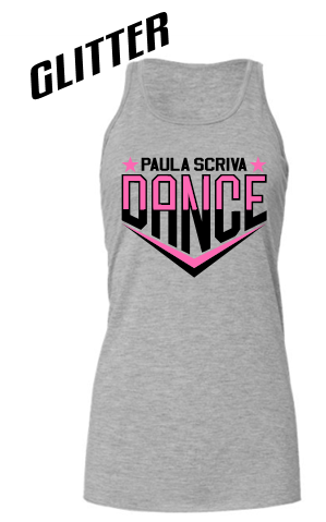 PSDS GLITTER GRAY TANK TOP