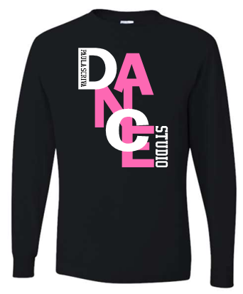 PSDS STACKED BLACK LONG SLEEVE TSHIRT