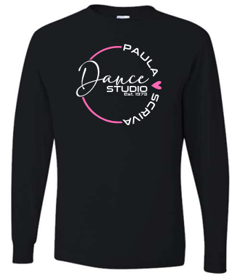 PSDS CIRCLE BLACK LONG SLEEVE TSHIRT