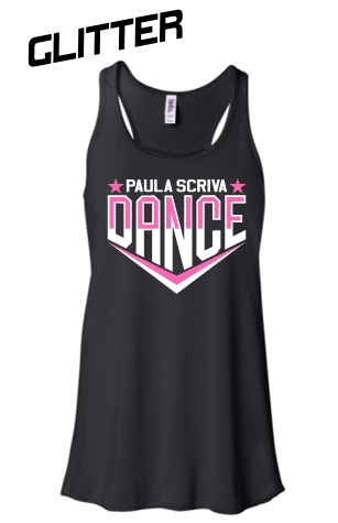 PSDS GLITTER BLACK TANK TOP