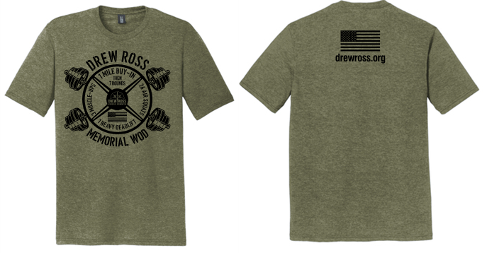 DREW ROSS MEMORIAL WOD TSHIRT