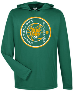 BLACKHAWK LADY COUGARS CIRCLE LONG SLEEVE HOODED TSHIRT