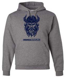 HOPEWELL VIKING BOWLING COTTON GRAY HOODIE