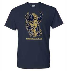 HOPEWELL VIKINGS SPLIT BOWLING NAVY TSHIRT