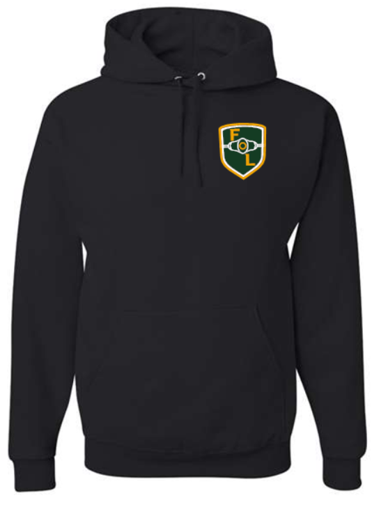 FOL BLACK COTTON HOODIE