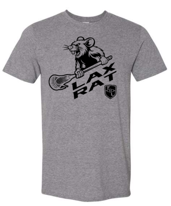 LAX RAT GRAY SHORT SLEEVE TSHIRT