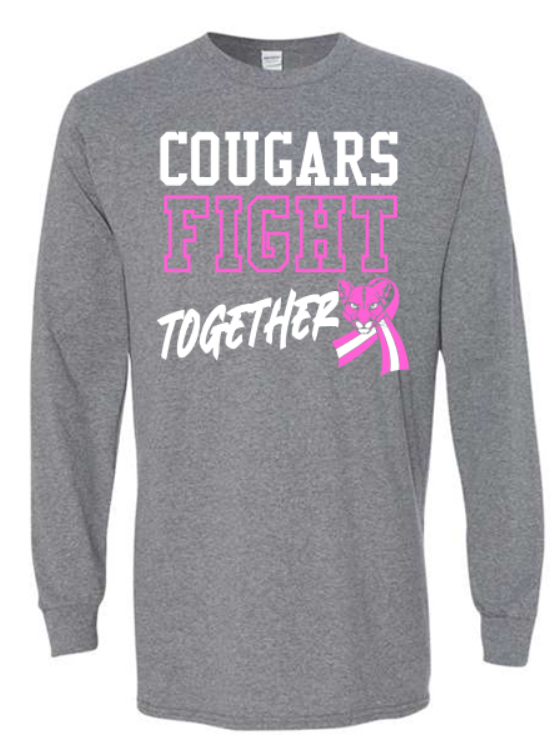 BLACKHAWK PINK OUT GRAY LONG SLEEVE TSHIRT