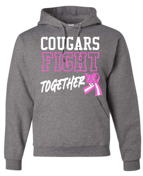 BLACKHAWK PINK OUT GRAY COTTON HOODIE