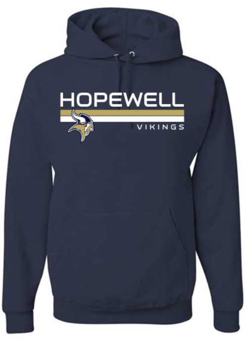HOPEWELL VIKING NAVY COTTON HOODIE