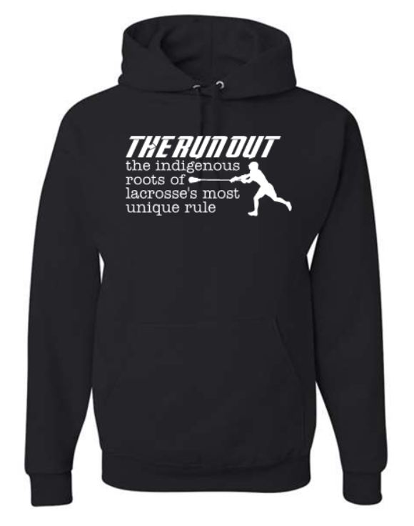 THE RUN OUT BLACK COTTON HOODIE