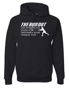 THE RUN OUT BLACK COTTON HOODIE