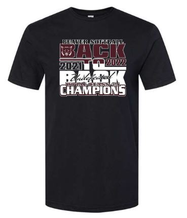 BEAVER SOFTBALL WPIAL CHAMPIONS TSHIRT