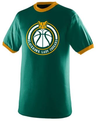 BLACKHAWK BASKETBALL RINGER TSHIRT