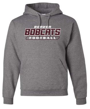 BEAVER FOOTBALL GRAY HOODIE
