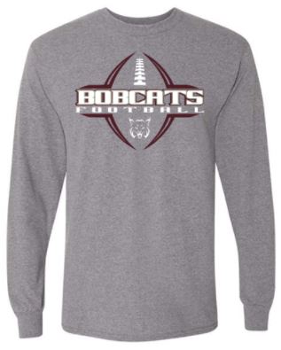 BEAVER FOOTBALL GRAY LONG SLEEVE TSHIRT
