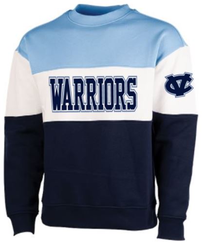 CV STRIPED CREW NECK SWEATSHIRT