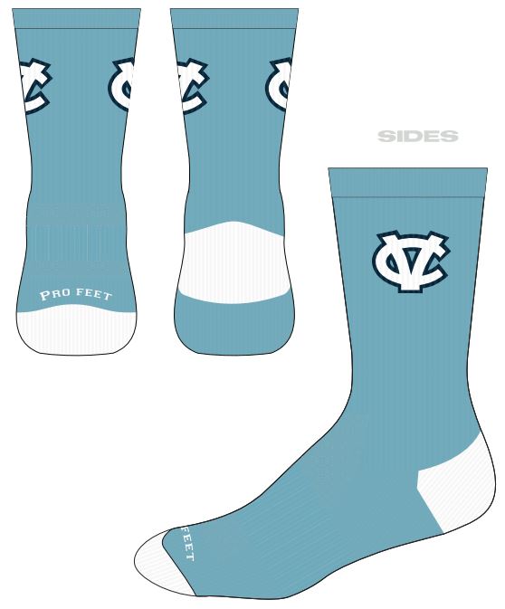 CV CAROLINA BLUE SOCKS