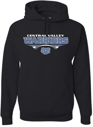 CV LIL WARRIORS FOOTBALL NAVY COTTON HOODIE