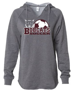 BEAVER SOCCER LADIES GRAY HOODIE