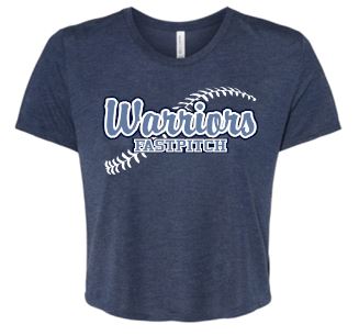 CV FASTPITCH CROPPED NAVY TSHIRT