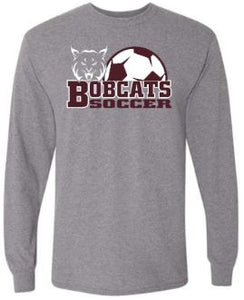 BEAVER SOCCER GRAY LONG SLEEVE TSHIRT