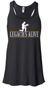 LEGACIES ALIVE BLACK FLOWY TANK TOP