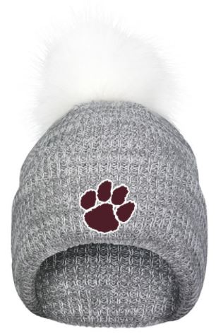 DR PAW FAUX FUR POM BEANIE