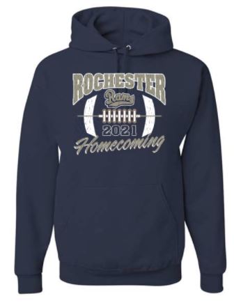 ROCHESTER RAMS HOMECOMING NAVY COTTON HOODIE
