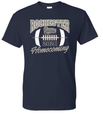 ROCHESTER RAMS HOMECOMING NAVY TSHIRT