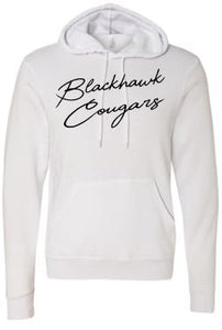 BLACKHAWK COUGARS WHITE HOODIE