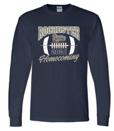 ROCHESTER RAMS HOMECOMING NAVY LONG SLEEVE TSHIRT