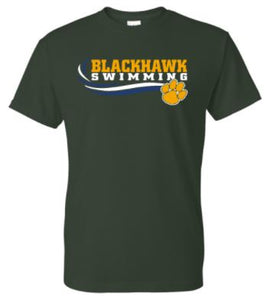 BLACKHAWK SWIMMING SHORT SLEEVE GILDAN TSHIRT