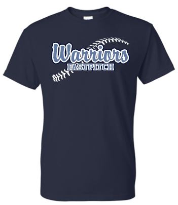 CV FASTPITCH NAVY MOISTURE WICKING SHORT SLEEVE TSHIRT