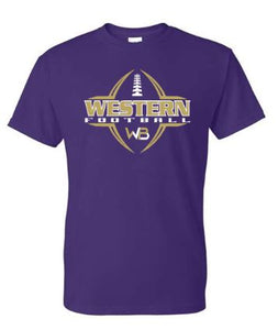 WESTERN FOOTBALL PURPLE TSHIRT