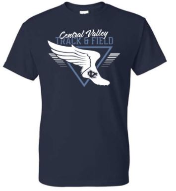 CV Track & Field Navy T-shirt